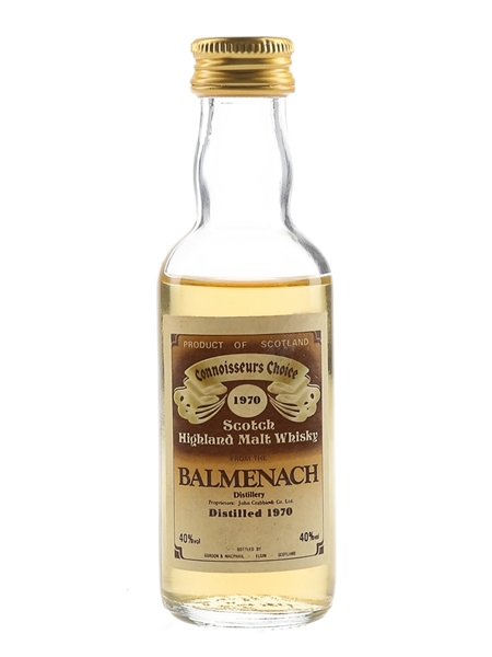 Balmenach 1970 Connoisseurs Choice Bottled 1980s - Gordon & MacPhail 5cl / 40%