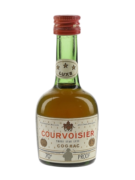 Courvoisier 3 Star Luxe Bottled 1970s 5cl / 40%