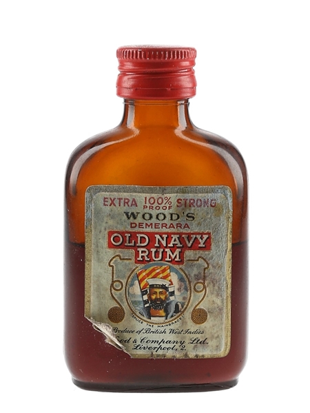 Wood's 100 Old Navy Rum Bottled 1960s 5cl / 57%