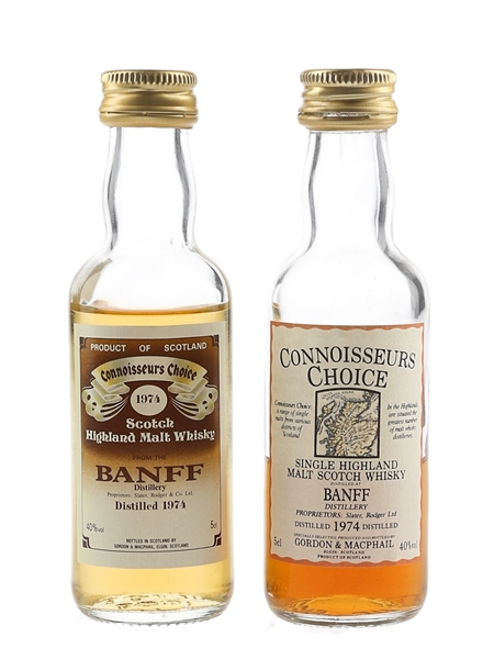 Banff 1974 Connoisseurs Choice Gordon & MacPhail 2 x 5cl / 40%