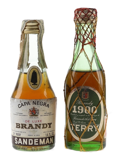 Capa Negra & Terry Bottled 1970s-1980s 2 x 5cl