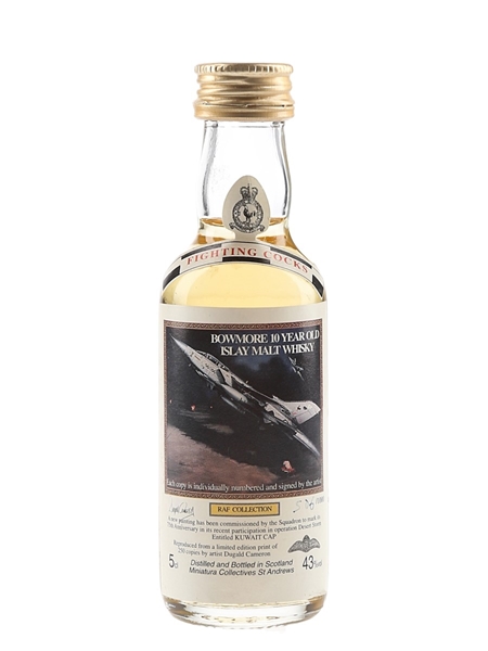 Bowmore 10 Year Old RAF Collection Miniatura Collectives - Fighting Cocks 5cl / 43%