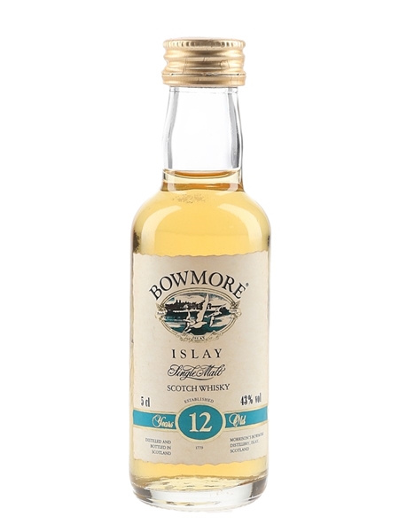 Bowmore 12 Year Old Bottled 1990s 5cl / 43%