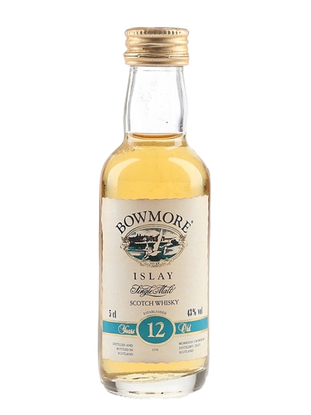 Bowmore 12 Year Old Bottled 1990s 5cl / 43%