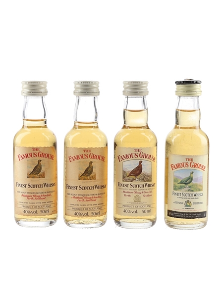 Famous Grouse Bottled 1980s-1990s 4 x 5cl / 40%