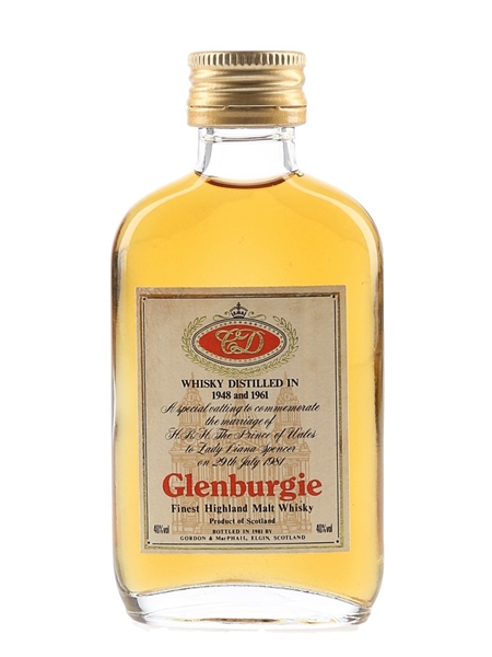 Glenburgie 1948 & 1961 Royal Wedding Bottled 1981 - Gordon & MacPhail 5cl / 40%