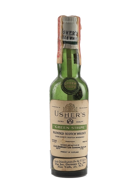 Usher's 8 Year Old Green Stripe Bottled 1940s-1950s 4.7cl / 43.4%