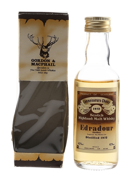 Edradour 1972 Connoisseurs Choice Bottled 1980s - Gordon & MacPhail 5cl / 40%