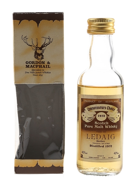 Ledaig 1972 Connoisseurs Choice Bottled 1980s - Gordon & MacPhail 5cl / 40%