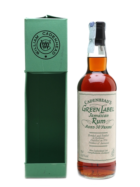 Cadenhead's Green Label 1974 Jamaican Rum 30 Year Old 70cl / 51.8%