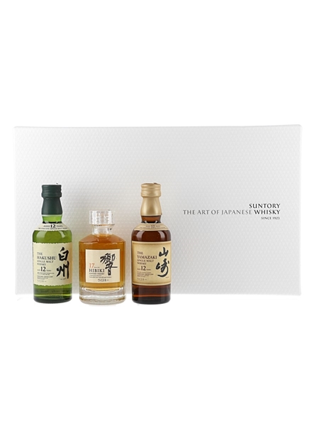 Suntory The Art of Japanese Whisky Gift Set  3 x 5cl / 43%