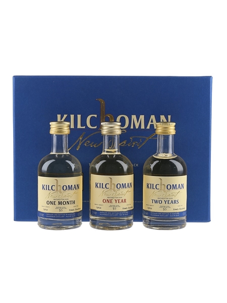 Kilchoman New Spirit - The Connoisseurs Pack One Month, One Year & Two Year Old 3 x 5cl