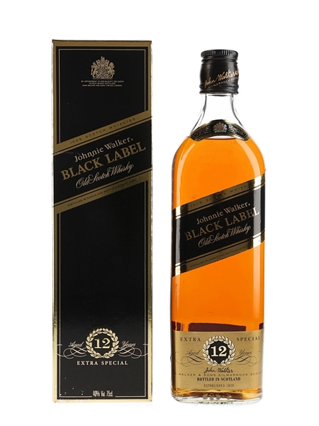 Johnnie Walker Black Label 12 Year Old Bottled 1980s 75cl / 40%