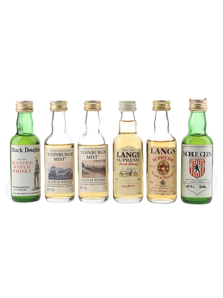 Assorted Blended Whisky Bottled 1990s 6 x 5cl / 40%