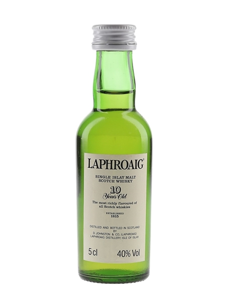 Laphroaig 10 Year Old Bottled 1980s-1990s - Pre Royal Warrant 5cl / 40%