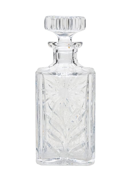 Crystal Decanter With Stopper  24cm Tall