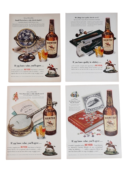 Hunter Wilson 1950s Advertising Prints 3 x 36cm x 28cm