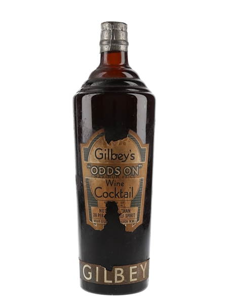 Gilbey's Odds On Bottled 1940s 70cl / 22%