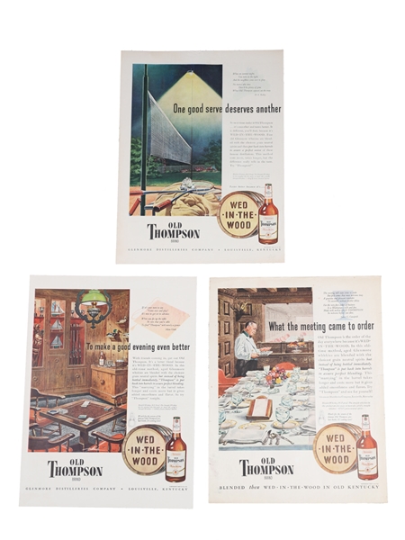 Old Thompson Brand 1947-1948 Advertising Prints 3 x 36cm x 26cm