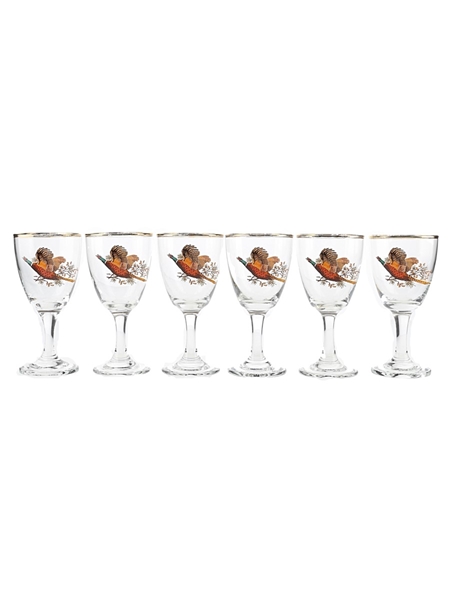 Grouse Glasses  6 x 11cm Tall