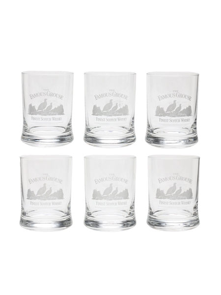 Famous Grouse Whisky Tumblers  6 x 9.5cm Tall