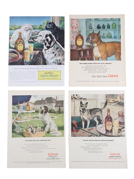 Calvert Reserve 1940s Advertising Prints 4 x 36cm x 26cm