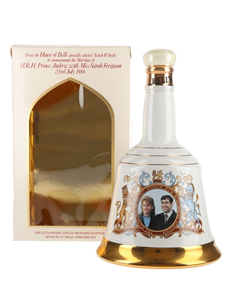 Bell's Ceramic Decanter Royal Wedding 1986 - Prince Andrew & Sarah Ferguson 75cl / 43%