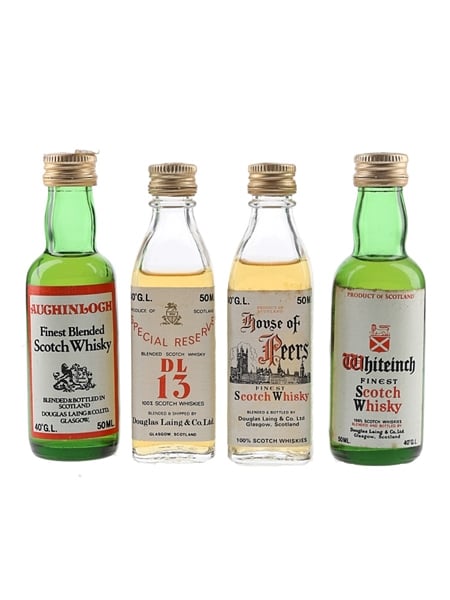 Assorted Blended Scotch Whisky Bottled 1980s 4 x 5cl / 40%