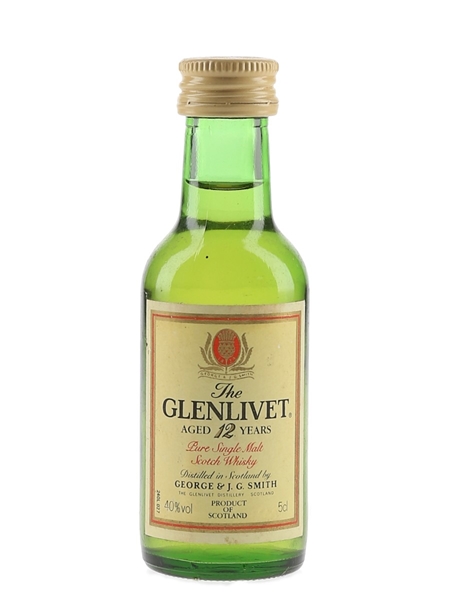 Glenlivet 12 Year Old Bottled 1980s 5cl / 40%