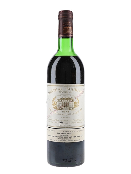 Chateau Margaux 1978 Premier Grand Cru Classe 75cl