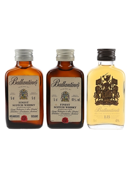 Ballantine's Finest & 18 Year Old  3 x 5cl