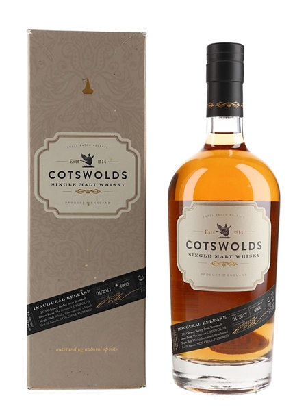 Cotswolds Single Malt Whisky Inaugural Release Batch 01-2017 70cl / 46%