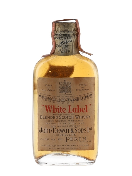 Dewar's White Label Spring Cap Bottled 1940s 4.7cl / 43.4%