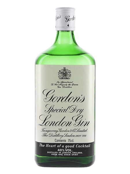 Gordon's Special Dry London Gin Bottled 1980s 75cl / 40%