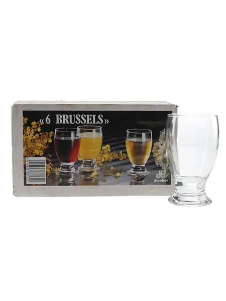 Durobor Brussels Beer Glasses  6 x 10cm Tall