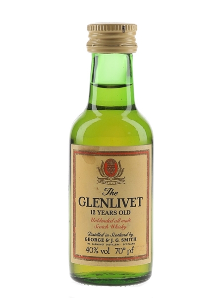 Glenlivet 12 Year Old Bottled 1980s 5cl / 40%