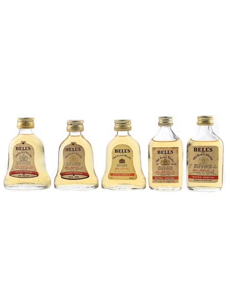 Bell's Extra Special Bottled 1970s-1980s 5 x 5cl