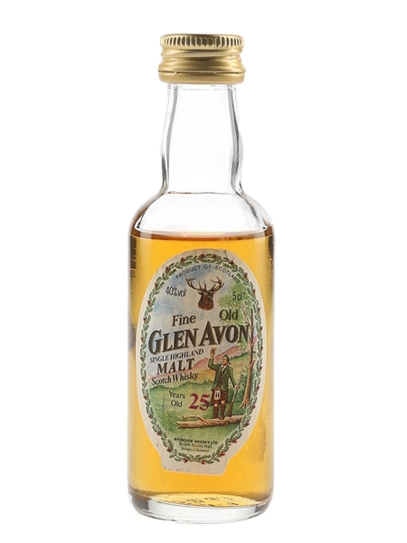 Glen Avon 25 Year Old Bottled 1980s 5cl / 40%