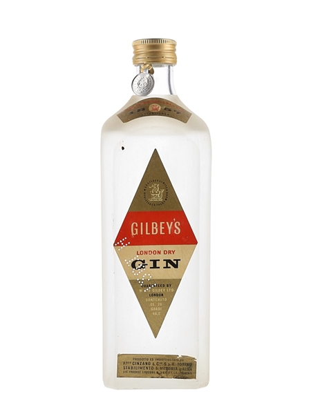 Gilbey's London Dry Gin Bottled 1950s - Cinzano 75cl / 46.2%