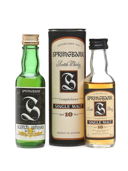 Springbank Miniatures 10 Year Old & 12 Year Old 2 x 5cl / 46%