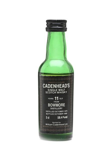 Bowmore 1979 Miniature 11 Year Old - Cadenhead's 5cl / 58.4%