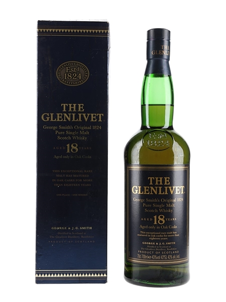 Glenlivet 18 Year Old Bottled 1990s-2000s 70cl / 43%