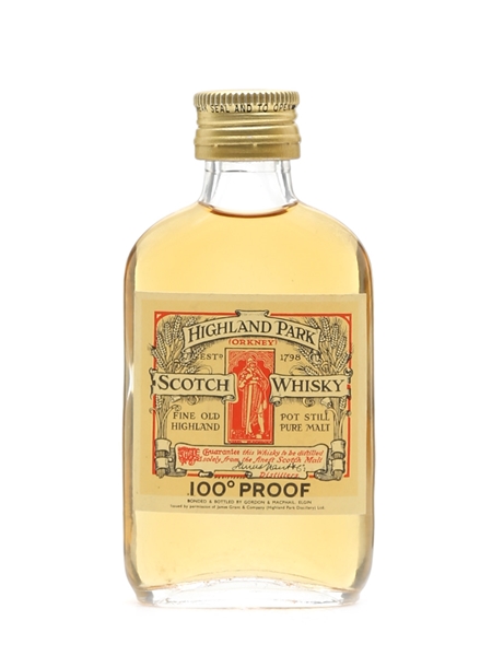 Highland Park 100 Proof Gordon & MacPhail - Bottled 1970s 5cl / 57%