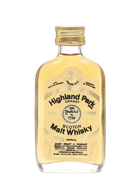 Highland Park 8 Year Old 100 Proof Gordon & MacPhail - Bottled 1970s 5cl / 57%