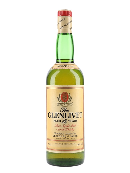 Glenlivet 12 Year Old Bottled 1980s 75cl / 40%