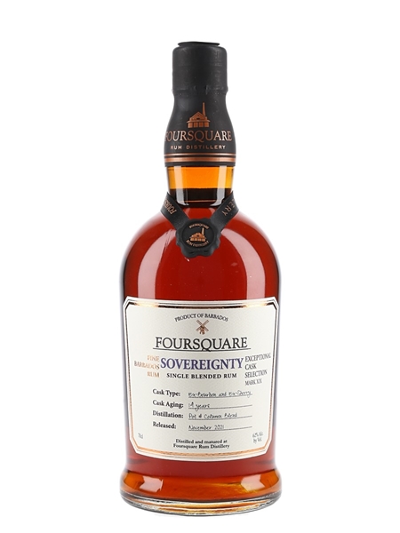 Foursquare Sovereignty 14 Year Old Bottled 2021 - Exceptional Cask Selection Mark XIX 70cl / 62%