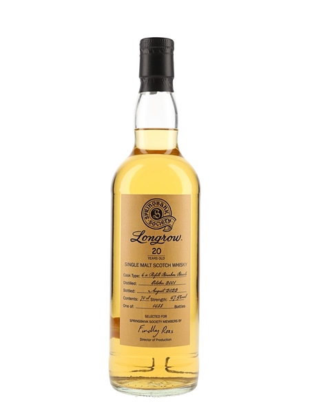 Longrow 2001 20 Year Old Bottled 2022 - Springbank Society 70cl / 47.9%