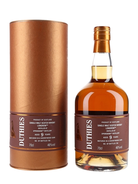 Longrow 9 Year Old Duthies Cadenhead's 70cl / 46%