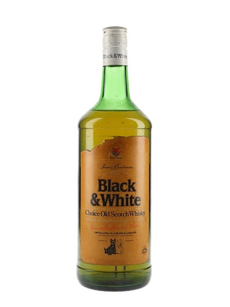 Buchanan's Black & White Bottled 1970s 100cl