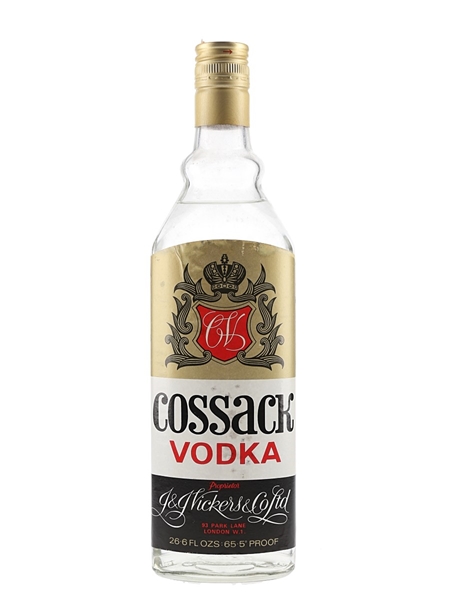 Cossack Vodka Bottled 1960s-1970s 75.7cl / 37.5%